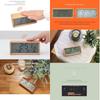 Realwood(Usbee) LCD Temperature and Humidity Alarm Clock