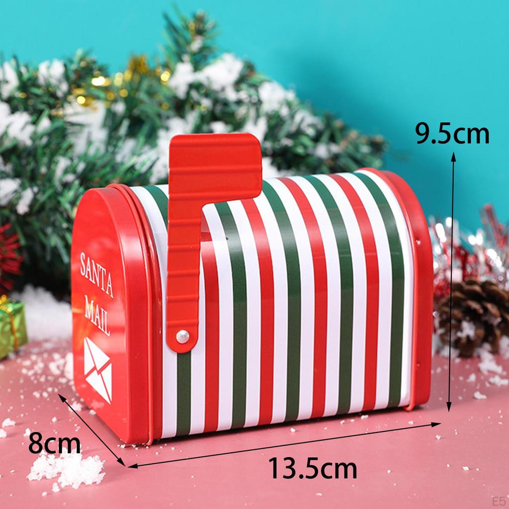 Gift Box Decorative Iron Creative Packaging Christmas Cookie Jar for Party Supplies Great Kids Gifts
