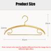 5PCS Aluminum Alloy Coat Hangers,Light Luxury 2.2CM Wide Shoulder Display Hanger for Pants Shirt Wedding Dress,Clothes Organizer