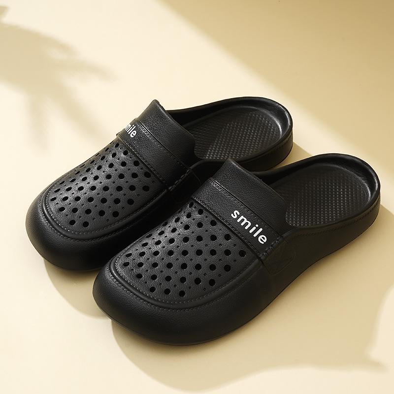 

Женские пляжные шлепанцы из ЭВА на шнуровке с закрытым носком – Крутые, удобные и милые ажурные балетки для летнего отдыха на открытом воздухе. 40