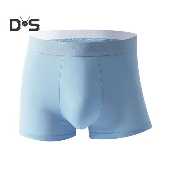 Pánské boxerky, spodní prádlo s elastickým pasem a středním pasem, letní chladicí kraťasy, kalhotky, jednobarevné bezešvé kalhotky