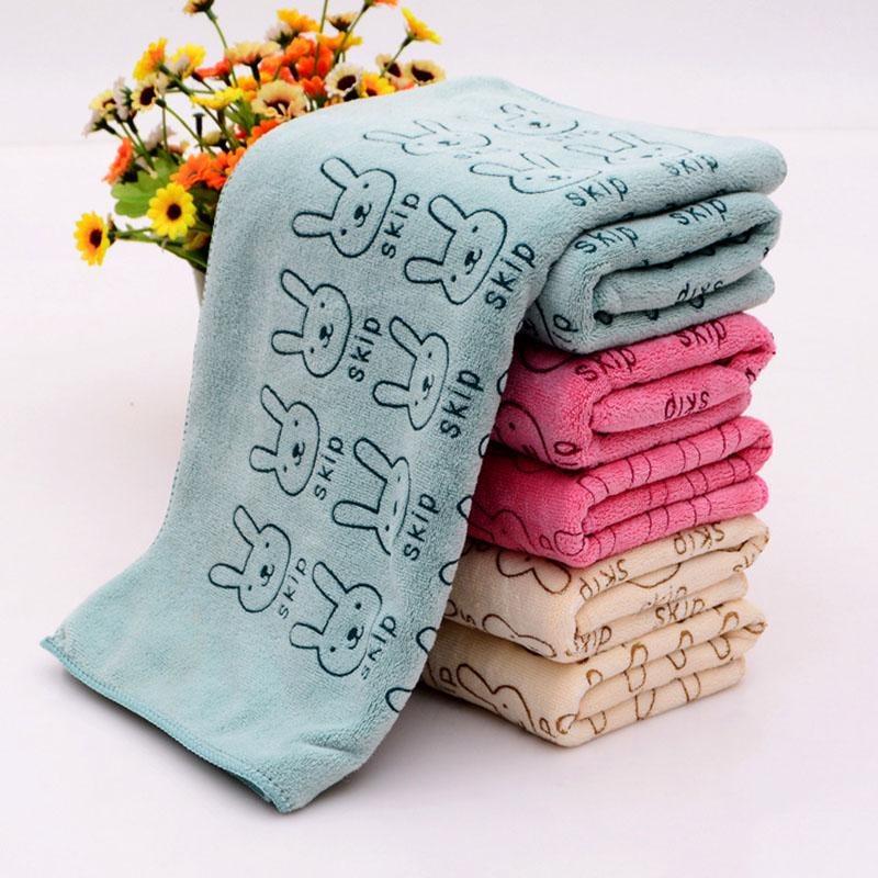 Absorbent Towel Bathroom Drying Washcloth Cute Rabbit Hand Face Towel