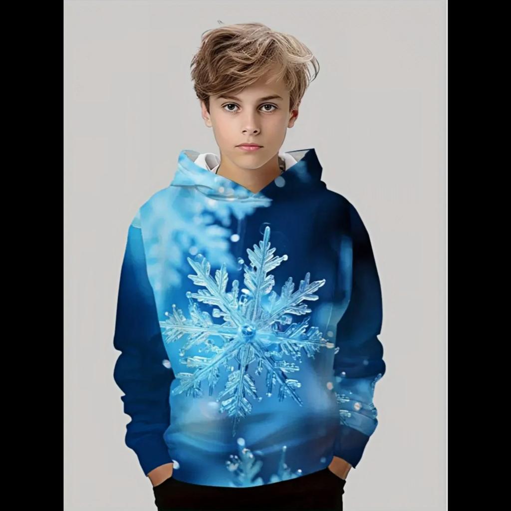 Fashion Hoodie Beautiful Scenery 3D Print Autumn Casual Pullover Long-Sleeve Hoodie Outdoor Sports Boy Girls Children's Clothing