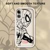 Marvel Spiderman Ironman Coole Handyhülle für iPhone 13 12 11 Pro Max 15 16 14 Plus XR 17 Air 16e XS Max Weiche Hülle