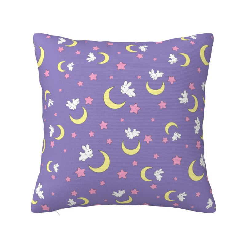 Custom Luxury Sailors Moon Cartoon Cushion Cover Soft Luna Cartoons Throw Pillow Case