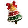 Christmas Bells Ornament Knitted Santa Hanging Bells Christmas Tree Decorations For Indoor Outdoor Decoration