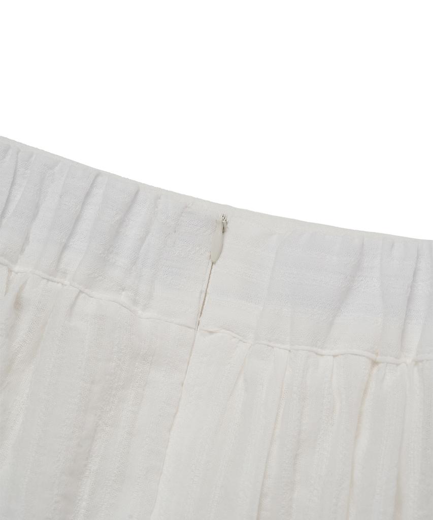 CNVS Double Wrap Mini Skirt_White