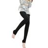 Women Leggings High Elasticity Velvet Lined Warm Pants Solid Color High Waist Leggings Tight