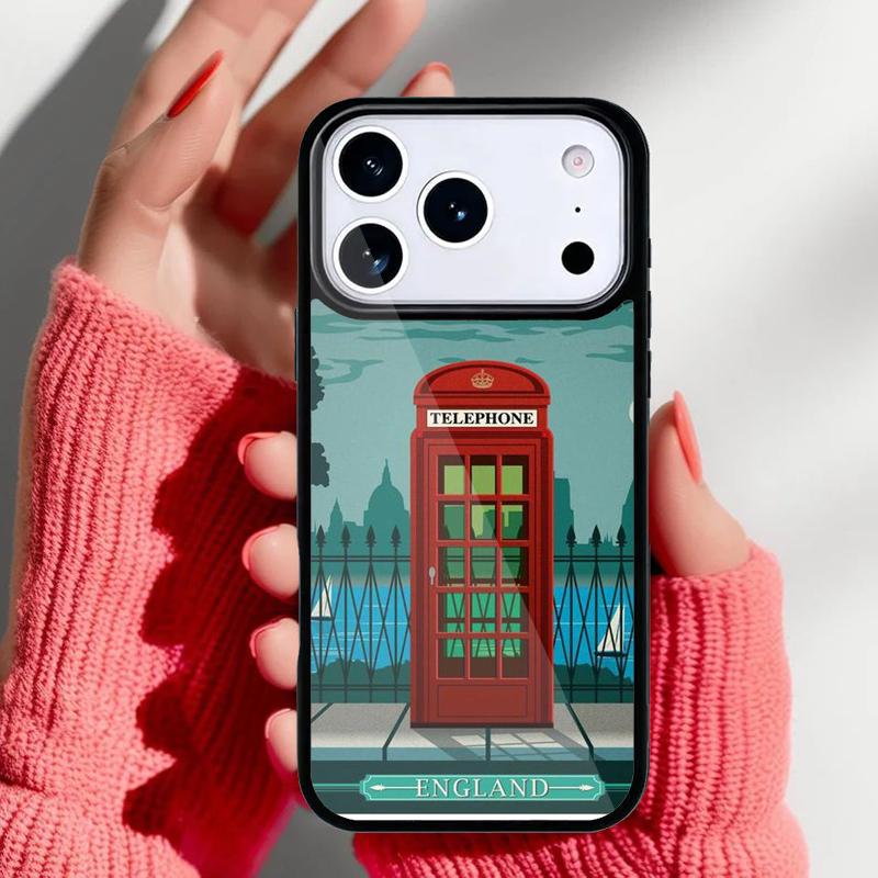 London Red Telephone Bus Big Ben Phone Case for iPhone 17 16 15 14 13 Pro Max Back Cover for 12 11 Pro Coque