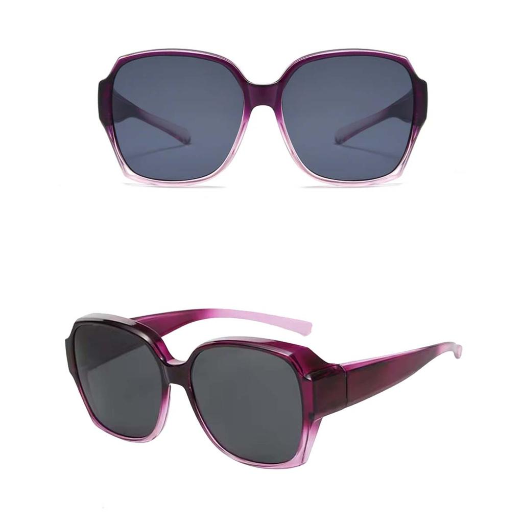 Sunglasses Fit Over Glasses for Men Women, Wrap-Around Glasses UV400 Protection for Driving and Outdoor 1packT01
