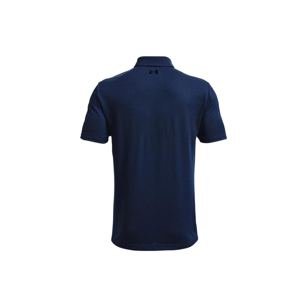 Under Armour Vanish Seamless Logo Print Loose Fit Short Sleeve Polo Shirt Men tops Academy-Blue 1370098-408