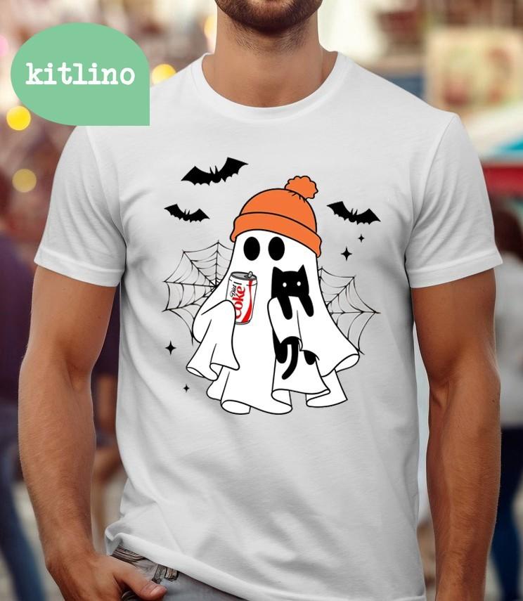 Halloween Diet Coke Ghost  F37674 Unisex T-Shirt XL
