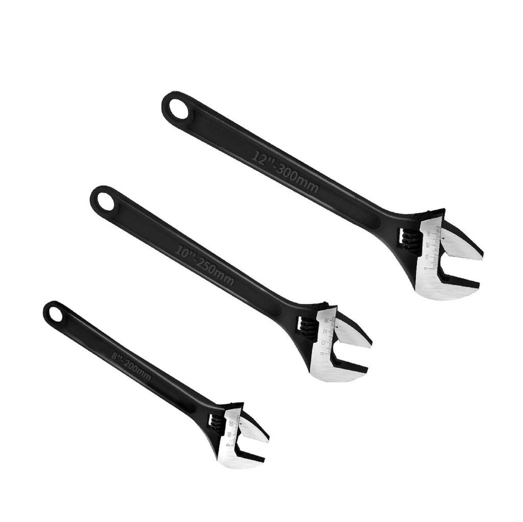 Adjustable Spanner Wide for Faucet Work and Wrench Set Wrench, Wrench, [Lightweight, Opening, Palm-Sized] Large-Opening Repairs, Black,