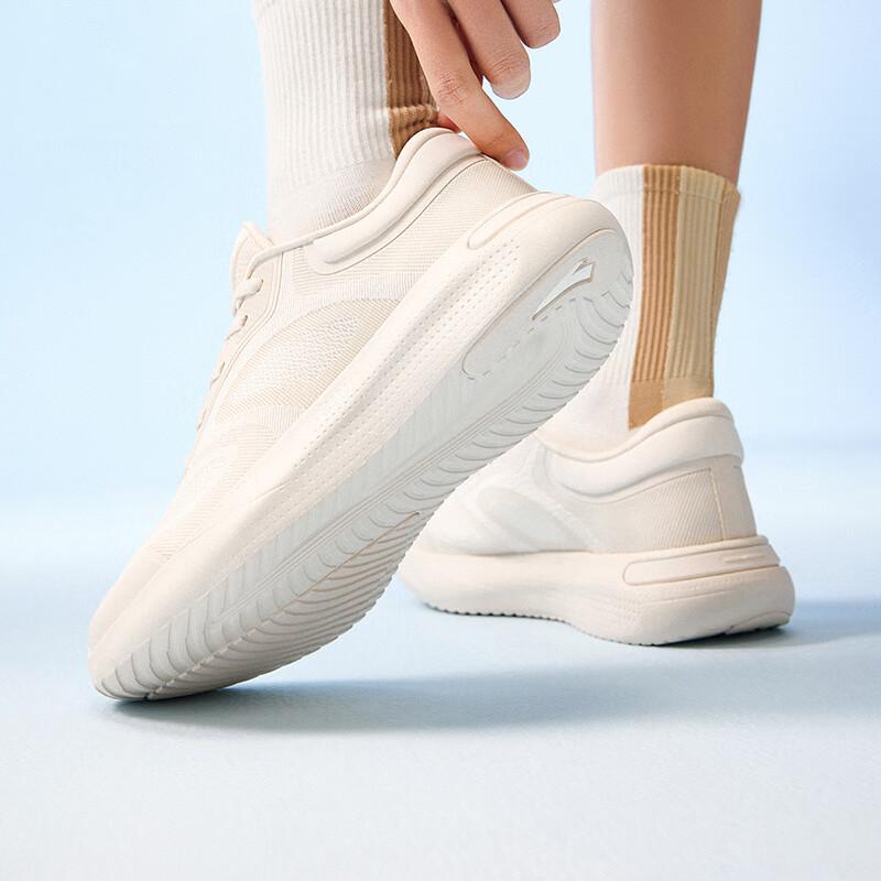 Anta Comfortable Simple Shock Absorbing Durable Low Top Training Shoes Women sneaker White 122527753-2