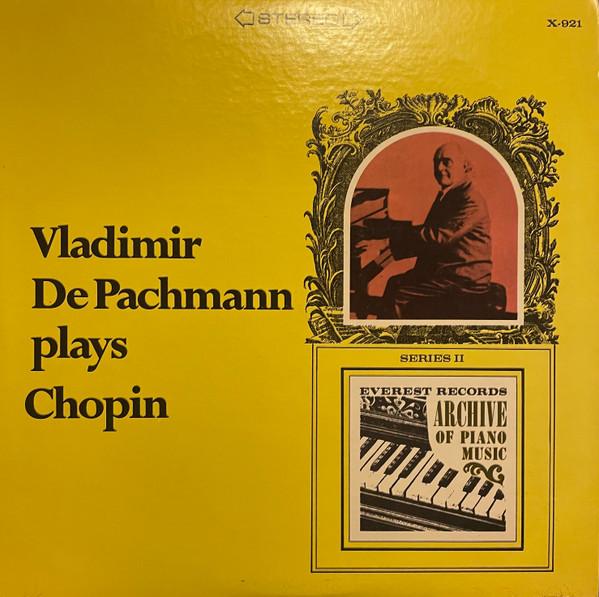 

LP Record VLADIMIR DE PACHMANN - Vladimir De Pachmann Plays Chopin X921 EVEREST US Classical Used