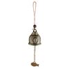 Lucky Feng Shui Bell Buddha Coin for Wealth and Safe & Success - Home Garden Patio Tree Car Interiors Hanging Charm Wind Chime