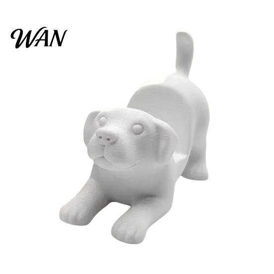PLA Plastic Phone Holder Puppy Cell Holder, Decorative Smartphone Mount, Mobile Hand Free Movie Watching Stand Ornament for Office Table Home
