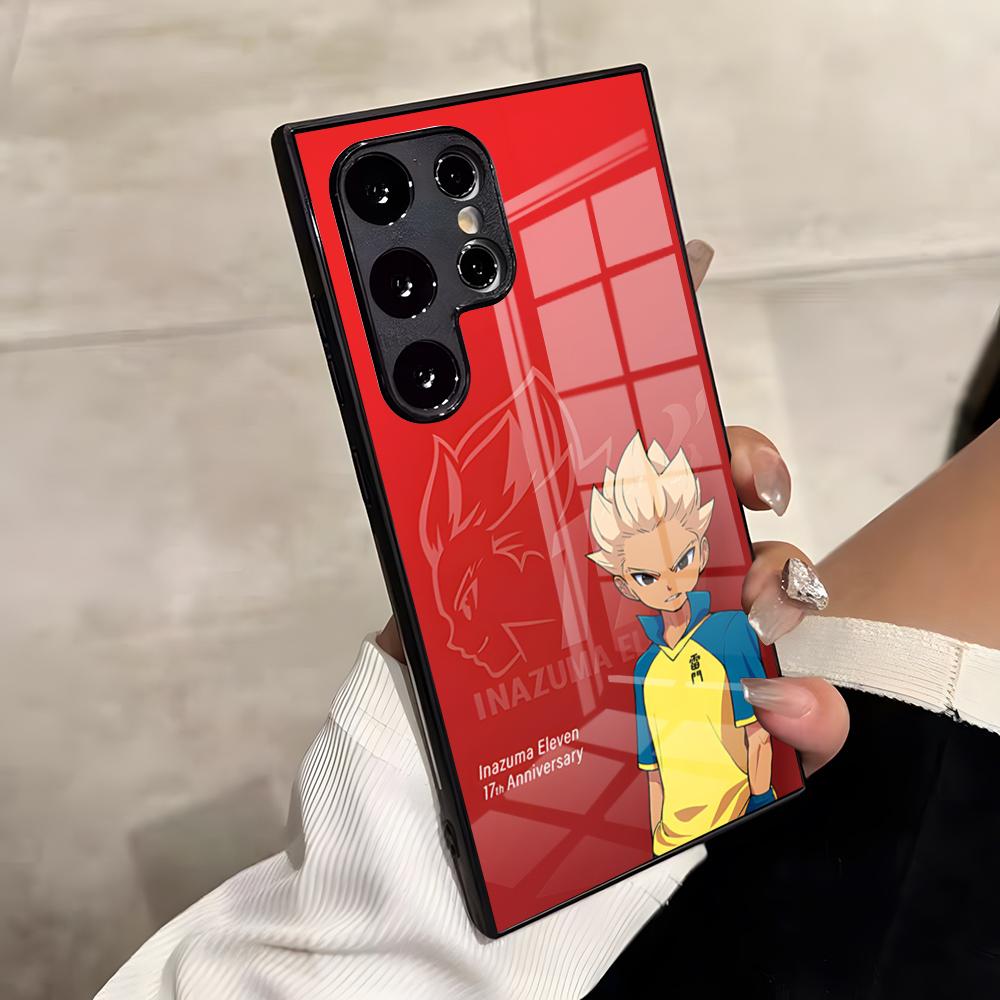 Inazuma Eleven Anime Phone Case For Samsung S26 S25 Edge Ultra S23 S22 S21 S20 Ultra Plus S24 Fe A54 A53 A25 Glass Cover