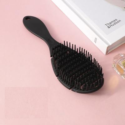 Anti-Static Scalp Massage Hair Comb 1pc- Finishing Hairdressing Comb for Normal Hair Types, with Plastic Bristles and ABS Handle