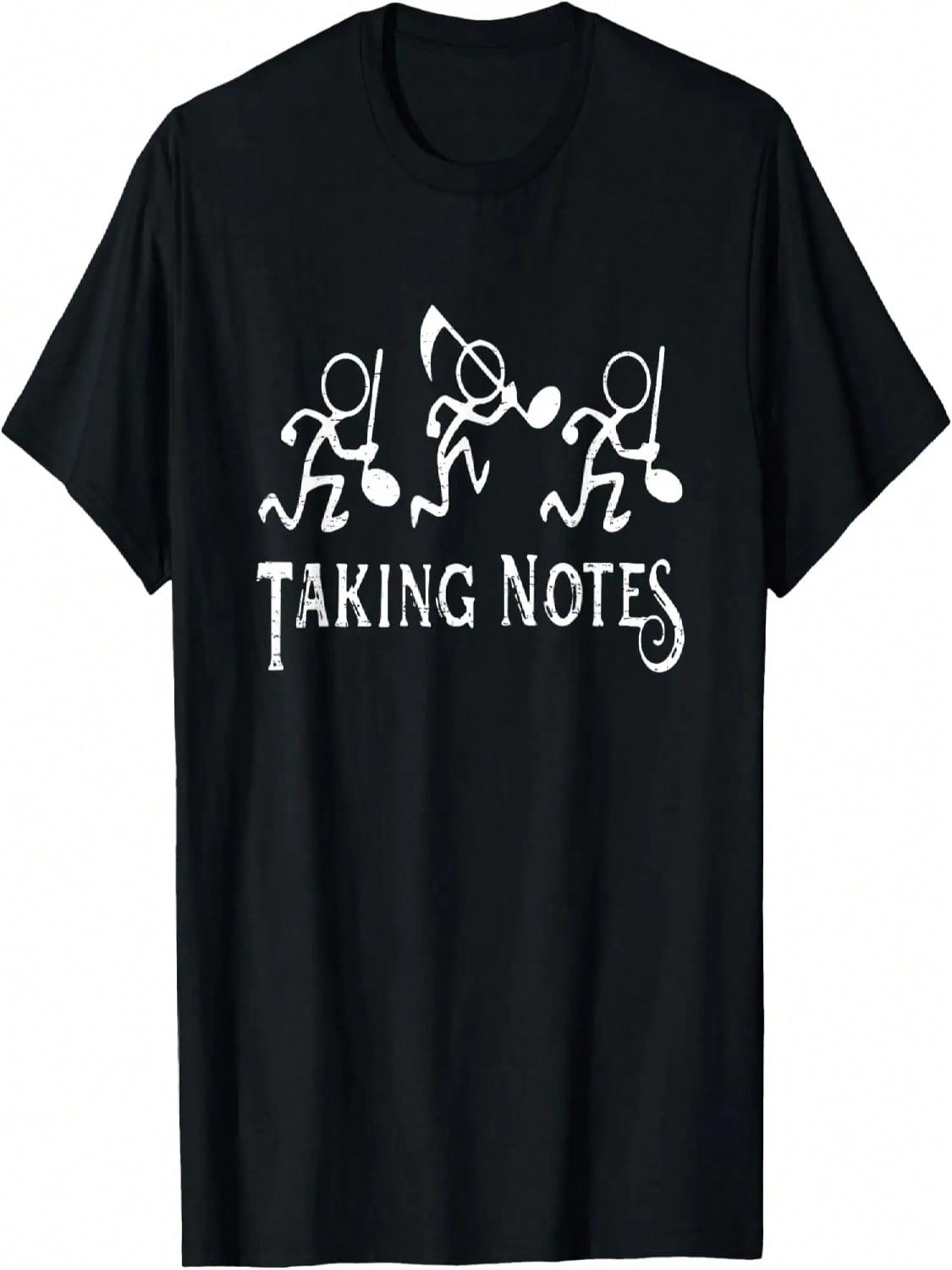 Vintage Musical Taking Notes Music Lovers Teachers Funny T-Shirt S разноцветный
