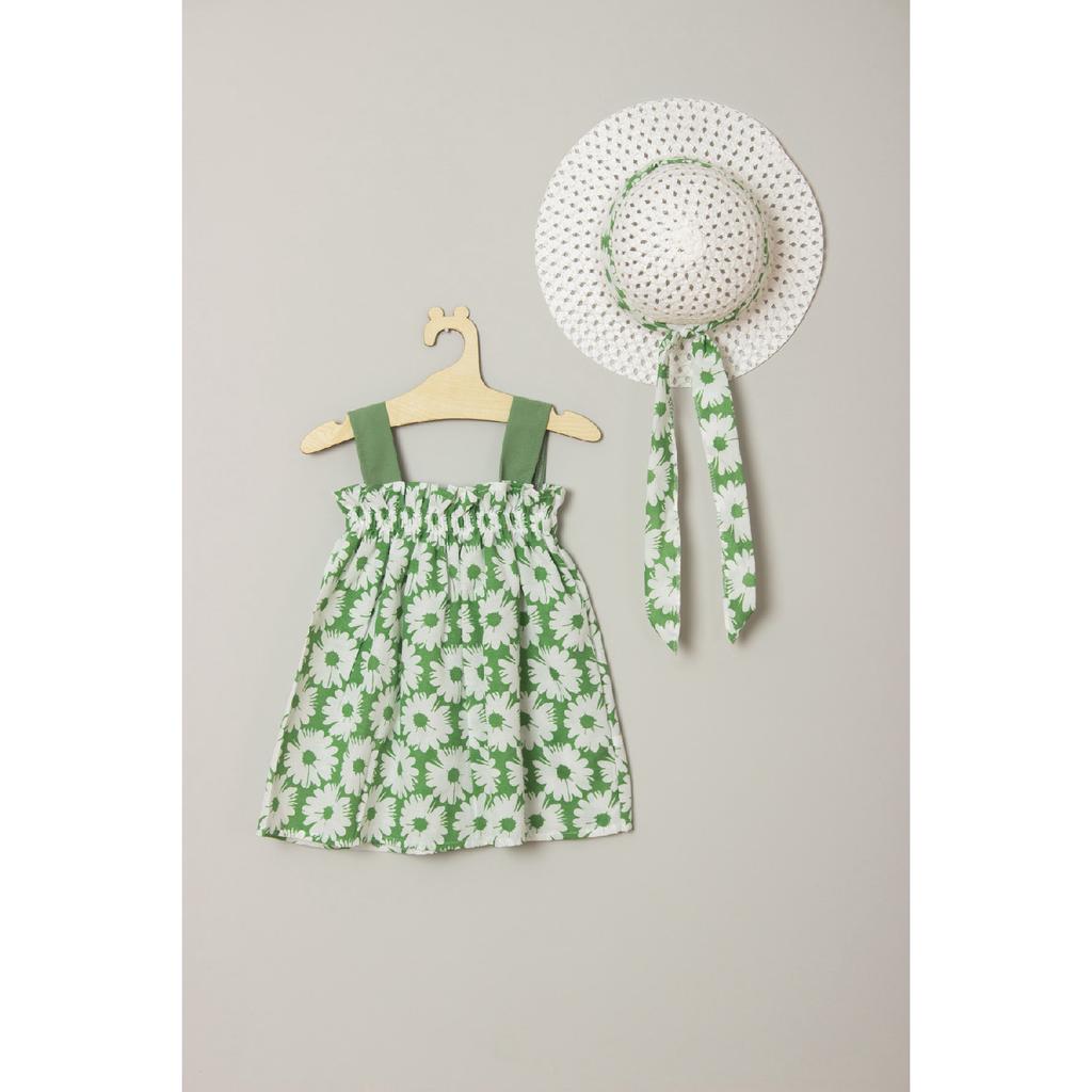 Nya säsongen Ribbon Bow Blommande Klänning