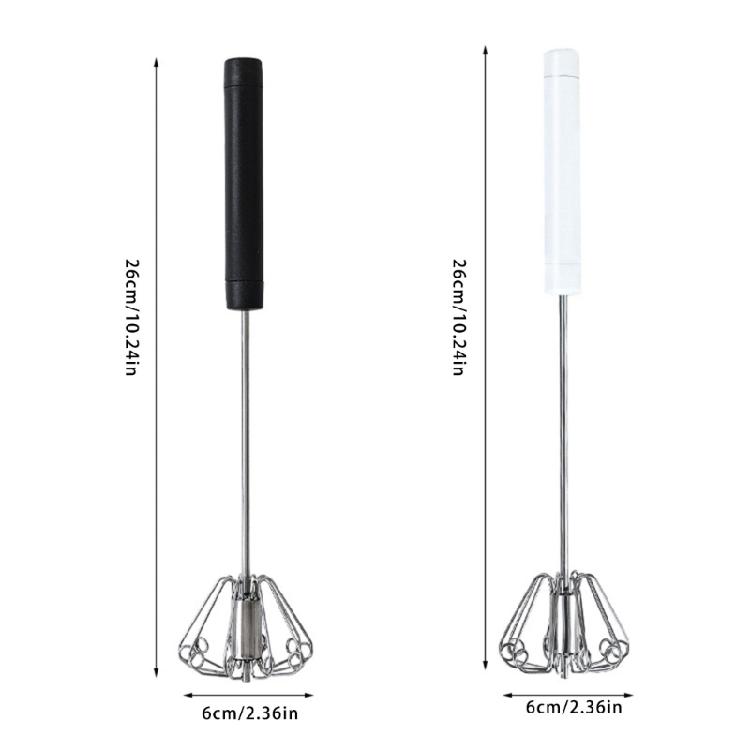 Ergonomischer Hand-Eierschläger für mühelose Backvorbereitungen Stahl-Schneebesen Klingen-Rotationsmechanismus Sahne-Mischwerkzeug