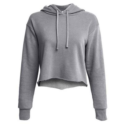 Next Level Apparel Damen Laguna Raw Edge Crop Hoodie