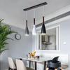 UOSU Post-modern 3-Head Wooden Rod Chandelier