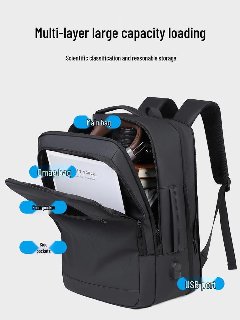Expandable Large Capacity Commuter Laptop Backpack
