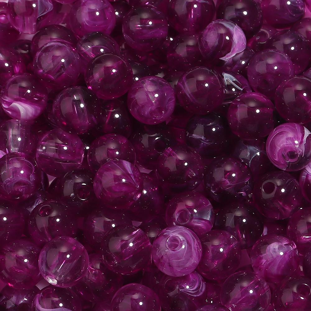 100pcs/lot 10mm Round Double Colors Acrylic Beads Loose Spacer Beads For Jewelry Making Diy Bracelet Necklace Charms Accessories