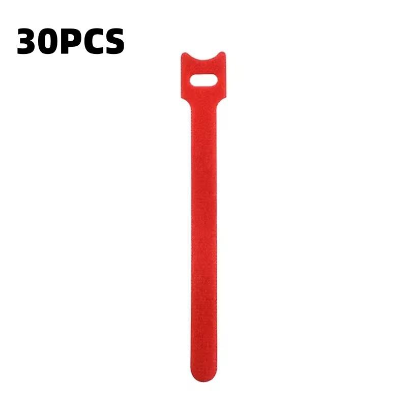 10/30/50pcs Releasable Cable Organizer Ties Mouse Earphones Wire Management Nylon Cable Ties Reusable Loop Hoop Tape Straps Tie