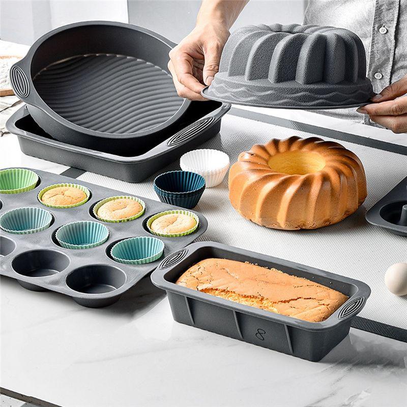 Good-Silicone Baking Cups, Reusable Cupcake Liners,48 Pack Cake Molds, Standard Size Muffin Liners, Dishwasher Safe