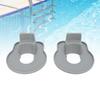 2 Pack Swimming Pool Pipe Holders, Pool Hose Holder Stickers ABS   Ground Pool Hose Support Bracket for 1.25 Inch Diameter Pipes
