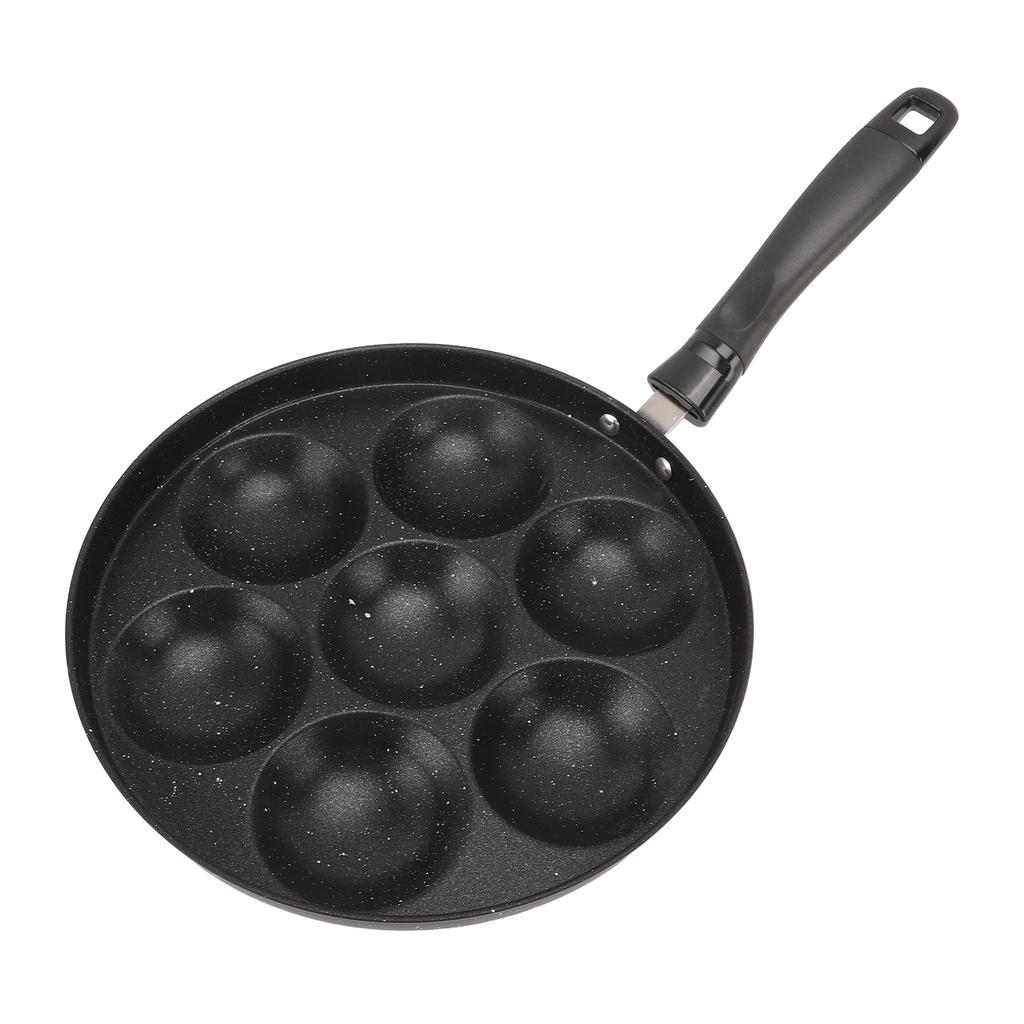 Egg Pan Omelette Fried Egg Pan 7 Holes Frying Pan Nonstick Multipurpose for Home Kitchen Breakfast Making