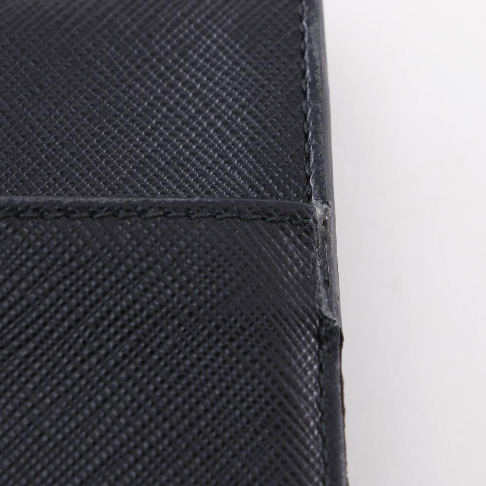 Prada Mini Shoulder Shoulder Bag Black Safiano Unisex Used