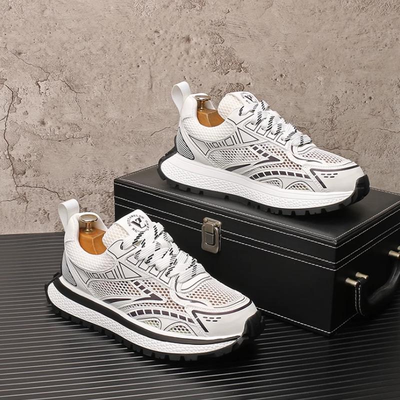 

Fashion Summer new mesh breathable and fashionable casual shoes, men s sports shoes, trendy and versatile, Forrest Gump men s shoes b14 44