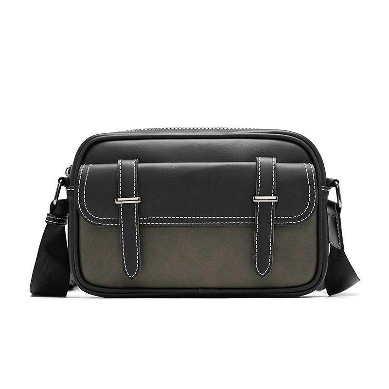 Men'S Shoulder Bag Trendy Brand Retro Shoulder Bag Messenger Bag Outdoor Messenger Bag Rear Backpack