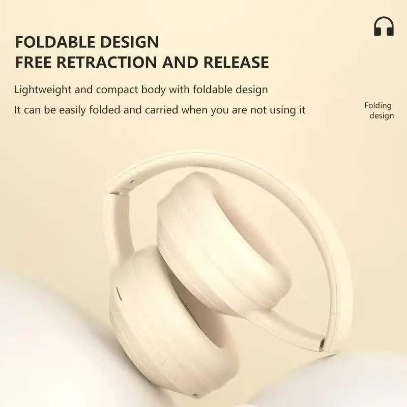 #Wireless Bluetooth Headphones Over Ear HIFI Stereo Headsets Noise Reduction Sports Gaming Earphones Music Player with Mic gifts