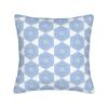 Geometric Shaped Blue Doodles Pillowcase Cushion Cover Geometric Ink Blue Throw Pillow Case Cover Home Zipper 40*40Cm