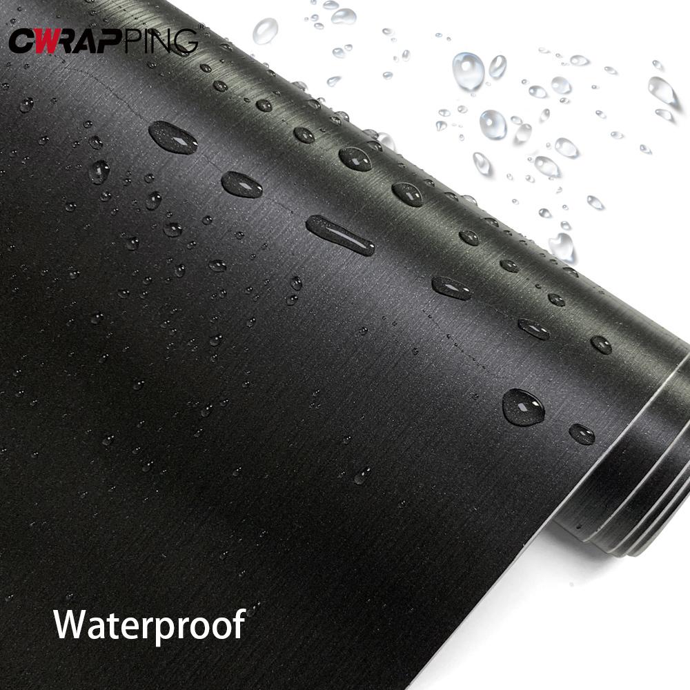Brushed Aluminum Vinyl Film Bubble-free Car Stickers Waterproof Creative Stickers Car Accessories Self-adhesive Film Vinyl Film