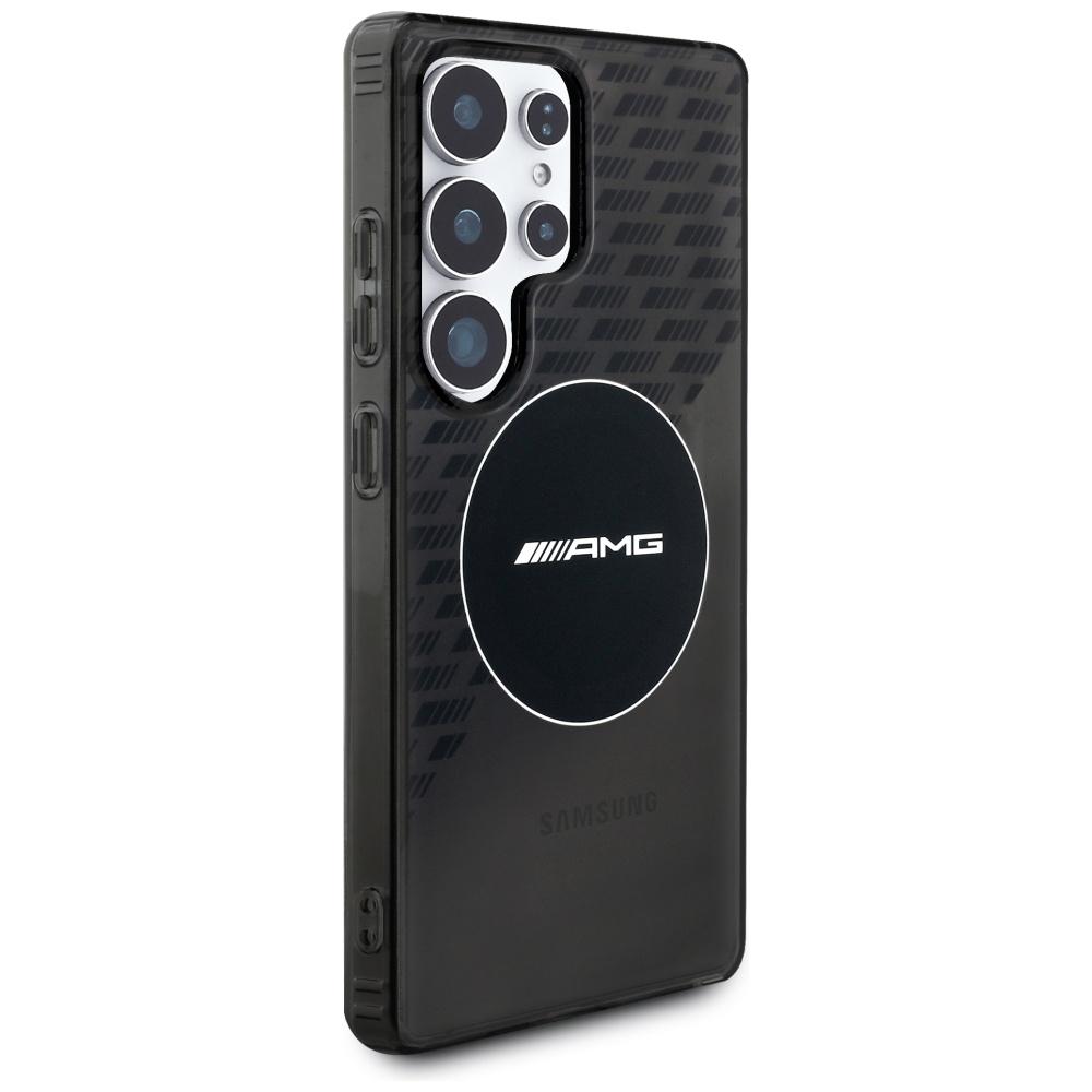AMG Transparent Rhombs MagSafe Case for Samsung Galaxy S25 Ultra Black