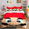 Cartoon Face with Mustache. Bedding Sets Duvet Cover Sets Duvet Covers Pillowcases(1 * Duvet Cover 2 * Pillowcases, Without Duvet Insert)