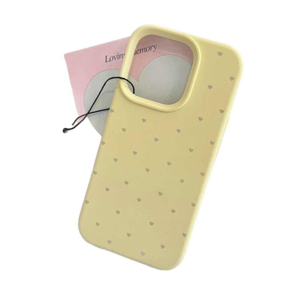 Flüssigsilikon Unifarbe Liebe für Apple 17 Handyhülle für iPhone 14 Promax Neu Anti-Fall 13 Mädchen