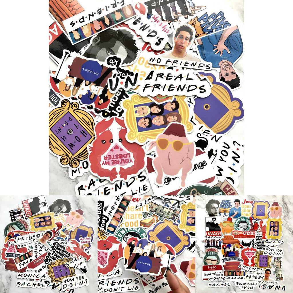 Superior Quality Friends Tv Show Decal Stickers Ideal For Luggage And Skateboards
