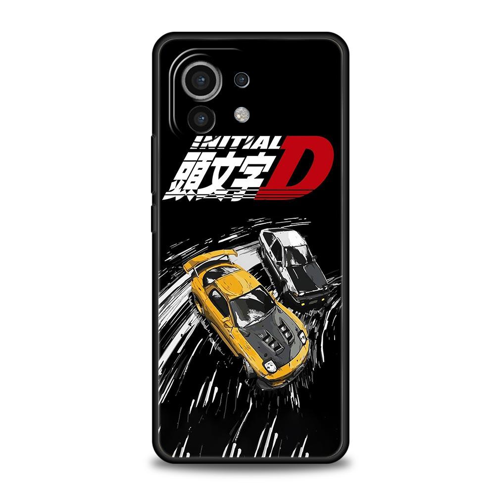 Initial D Car Phone Case Cover for Xiaomi Mi 17 15 14 13 12 11 Ultra 15T 14T 13T 12T 11T Pro Lite 5G Soft TPU Shell Fundas Capas