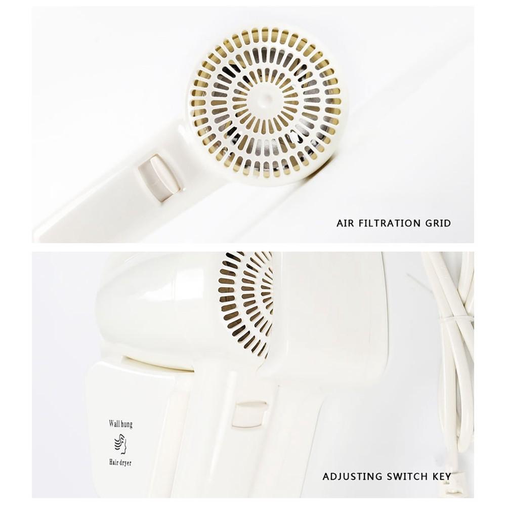 1300W High Power Negative Ion Electric Hair Dryer Hotel Wall Mount Hairdryer Home Bathroom Strong Wind Hair Drying Machine