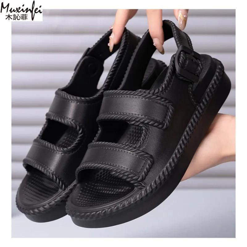 Fashion 2025 Women'S Shoes Lightweight Women'S Sandals Flat Sandals Soft Sole Breathable Women'S Summer Sandals Cheap Shoes Clearance