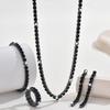 Niche Personality High-end Sense Versatile Claw Chain Necklace Stud Earrings Bracelet Three/four-piece Set