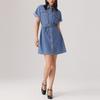Levis Cool Series Vintage Comfortable Simple Denim Shirt Dress Women Dresses Blue 002YB-0000