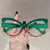 Cat Eye Far Sighted Reading Glasses for Women Fashion Oversized Eyewear Anti Blue Light Presbyopia Glasses Diopters 0 To +4.0